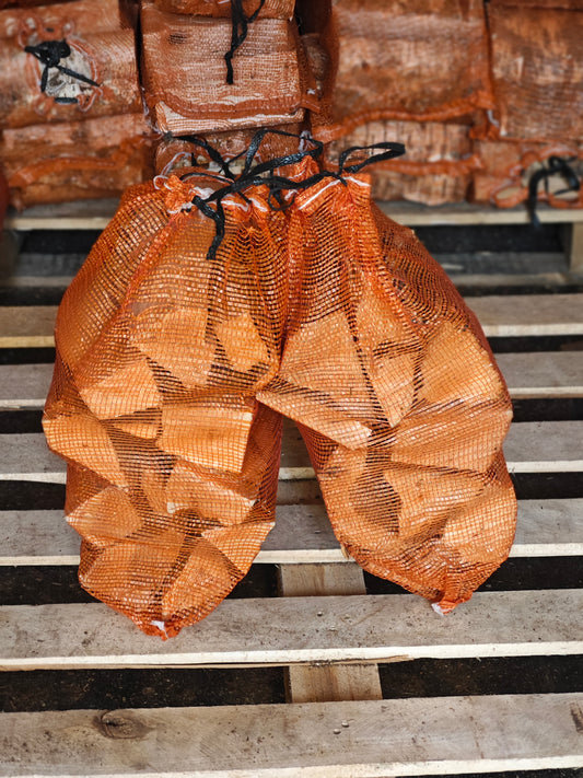 Kiln Dried Hardwood Logs - Set of 2x30l Net Bags